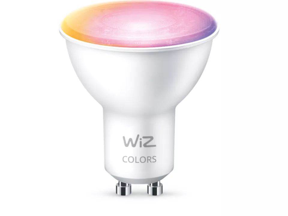 Wiz Spot 50W GU10 White & Colour Globe