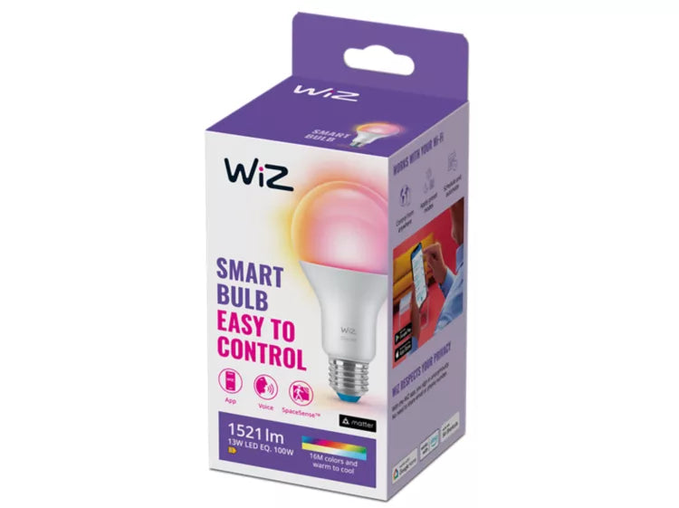 WiZ A67 White and Colour 100w Globe