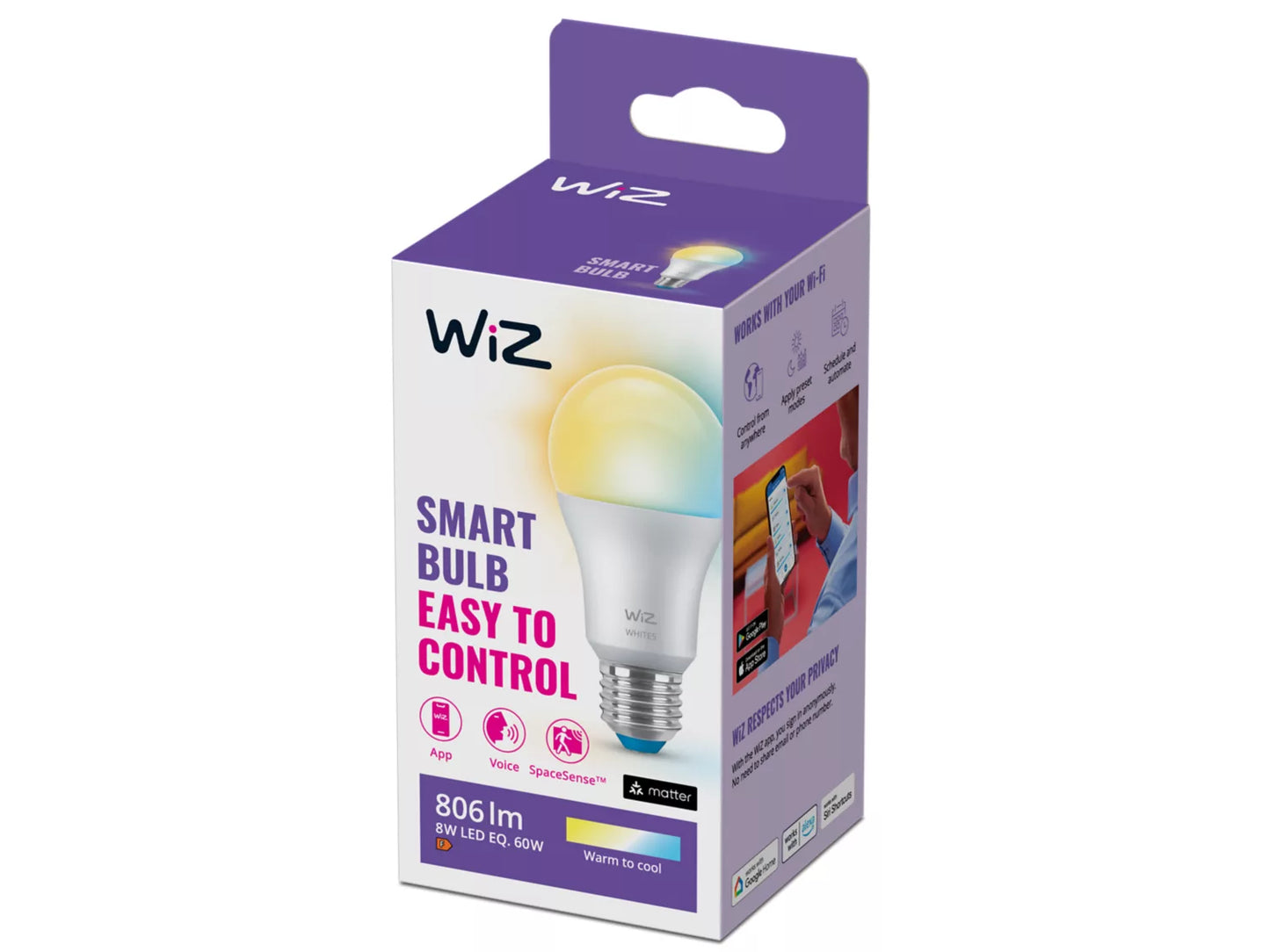 Wiz A60 White Tunable Globe