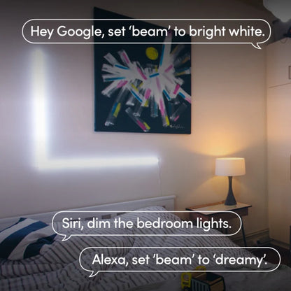 Lifx Beam above bed