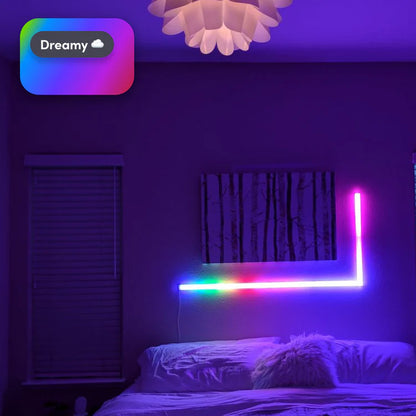  Lifx Beam above bed