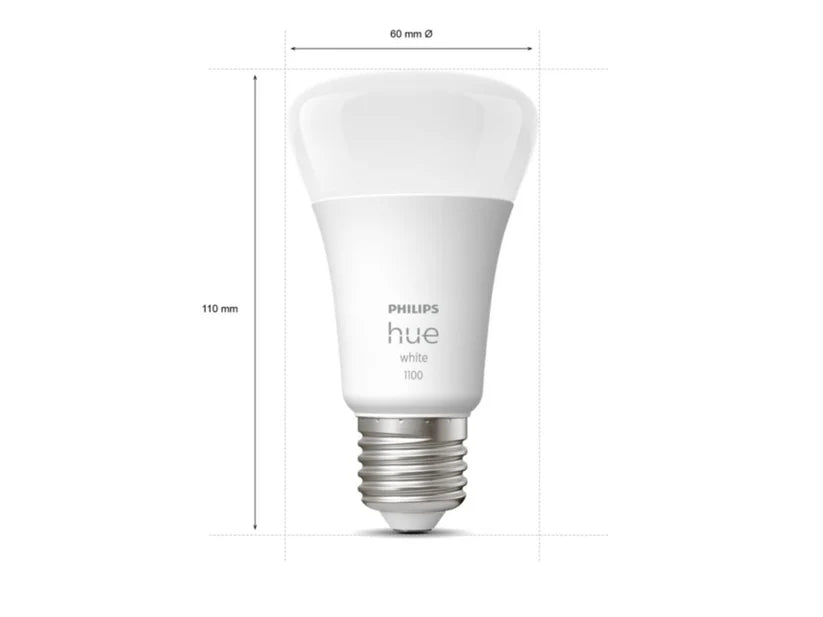 Philips Hue A60 - White Globe Measurement