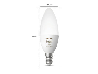 Philips Hue E14 Candle Globe - Colour