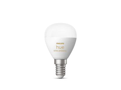 Philips Hue E14 Luster Candle Globe - White Ambiance